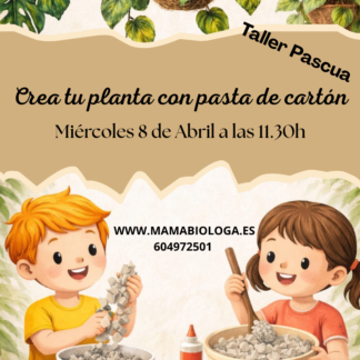 Crea tu planta con pasta de cartón